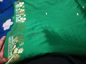 OFFER ✨️Dark Green Saree