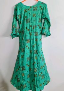 Green Printed Kurti