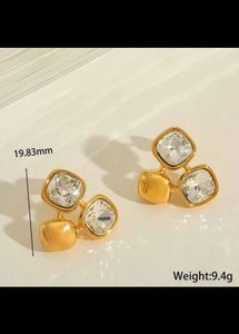 Crystal Huggie Studs