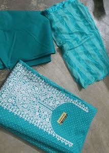 Unstitched Embroidered Salwar Kameez Suit