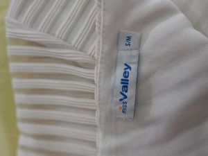 Off White Striped net Dress