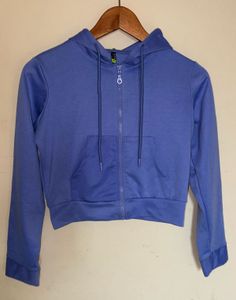 Blue Zip-Up Hoodie Xs