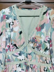 Floral Print Midi Dress