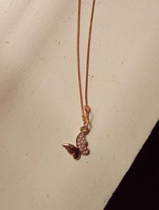 Rose Gold Chain with Butterfly Pendant