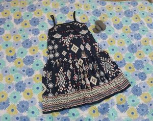 Cute Navy Blue Color Mino Dress