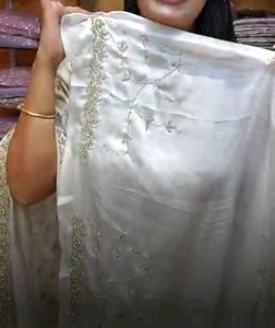 Beautiful pistol set heavy hand work saree