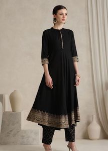 Elegant Black Kurta Set