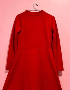 Red Long Sleeve Dress
