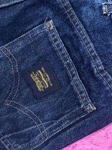 Ripped Dark Wash Denim Jeans