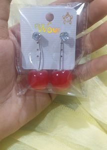Trending Korean Cherry Earring