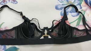 Black Mesh Bra