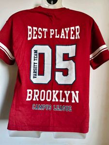 Red Brooklyn League T-Shirt