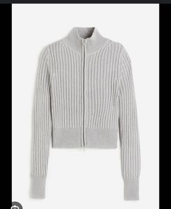 H&M Knitted Zip Up Cardigan