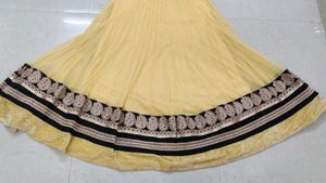 Yellow Color Anarkali