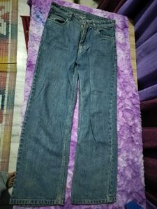 Vintage Denim Straight Leg Jeans