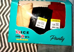 3 Combo Beautiful Panty XXL Size