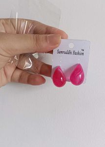 Pink Teardrop Earrings