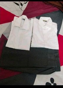 Kids School Dress 2 Shirt And 1 Pant