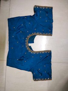 Price Drop 🥳Peacock Blue Maggam Blouse