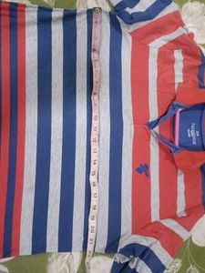 Striped Long Sleeve Polo Shirt