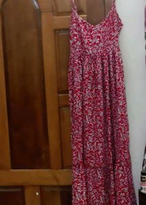 Red Floral Maxi Dress