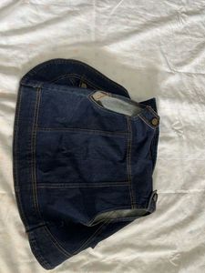 Denim Open Jacket