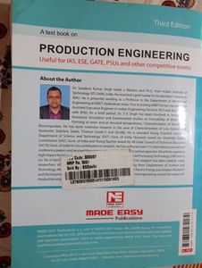 A Textbook On Production Engineering
