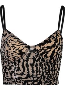 Animal Print Bustier Top