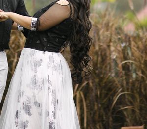 Sexy Black 🖤 And White 🤍 Evening Gown For Party