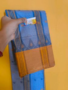 Bengal Cotton Taant Saree With Border