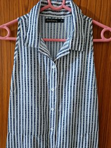 Dress berry - Stripe Dress