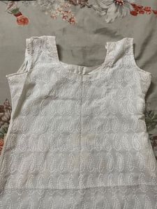 Embroidered White Top
