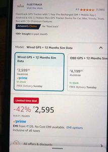 GPS TRACKER WITH AIRTEL SIM WORKING CONDITION