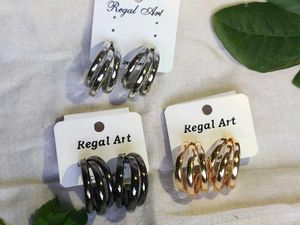 Regal Art Hoop Earrings