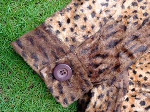 Leopard Print Faux Fur Jacket