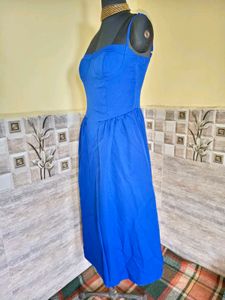 🎁Buy 2 Get 1 Free🎁Size Small Blue Midi Dress
