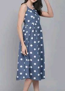Sexy Polka Dot Midi Dress