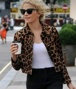 Leopard Print Crop Jacket