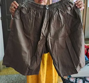 Brown Casual Shorts