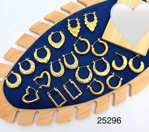 Gold Hoop Earring Pair