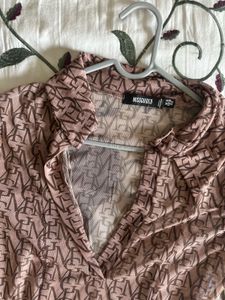 Missguided Patterned Mini Dress