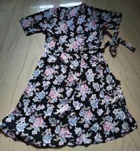 Floral Wrap Dress