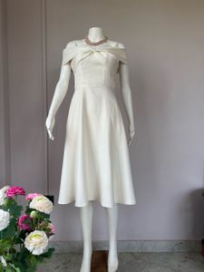 Offwhite Midi Gown