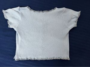 Blue Crop Top Free Size