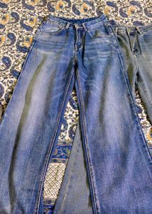 Wide Leg Denim Jeans