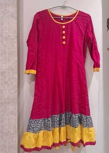 Magenta Pink Anarkali Kurta