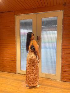 Leopard Print Maxi Dress