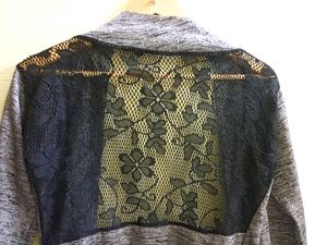 Grey Net Pattern Jacket