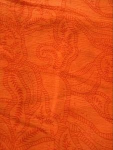 Orange  Saree
