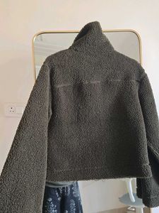 H&amp;M Teddy Jacket - Dark Olive